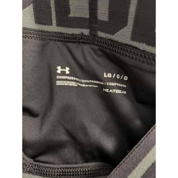 UNDER ARMOUR COMPRESSION TIGHTS - MENS LARGE - BLACK WITH RED LOGO - BRAND NEW - Picture 4 of 4